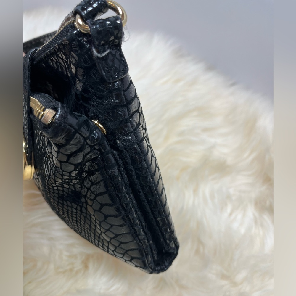 Michael Korrs Blk. Python Embossed Mini Crossbody… - image 4